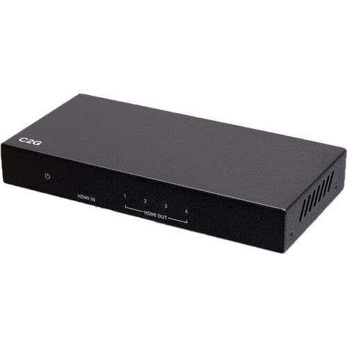  C2G 4-Port 4K HDMI Distribution Amplifier Splitter