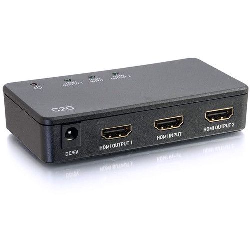 C2G HDMI 2-Port 4K30 Distribution Amplifier Splitter