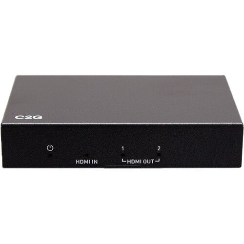  C2G 2-Port 4K HDMI Distribution Amplifier Splitter