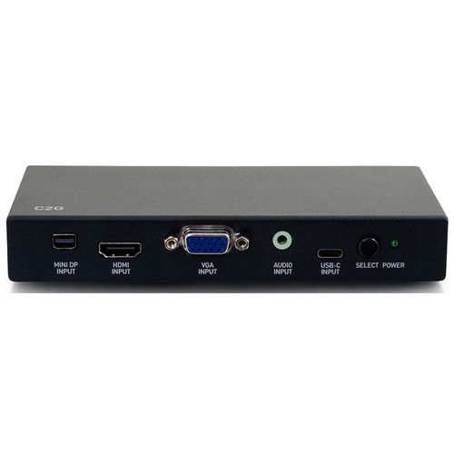  C2G HDMI USB-C, Mini DisplayPort, and VGA to HDMI Adapter Converter Switch 4K 60 Hz