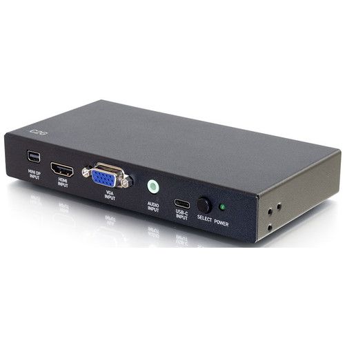  C2G HDMI USB-C, Mini DisplayPort, and VGA to HDMI Adapter Converter Switch 4K 60 Hz