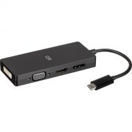 C2G USB-C 4-in-1 Video Adapter with HDMI, DisplayPort, DVI, & VGA