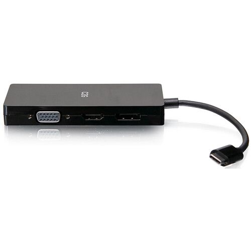  C2G USB-C 4-in-1 Video Adapter with HDMI, DisplayPort, DVI, & VGA