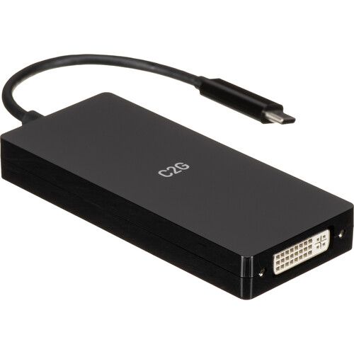  C2G USB-C 4-in-1 Video Adapter with HDMI, DisplayPort, DVI, & VGA