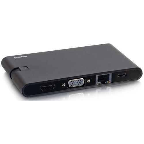  C2G USB Type-C Compact Travel Docking Station with Power Delivery