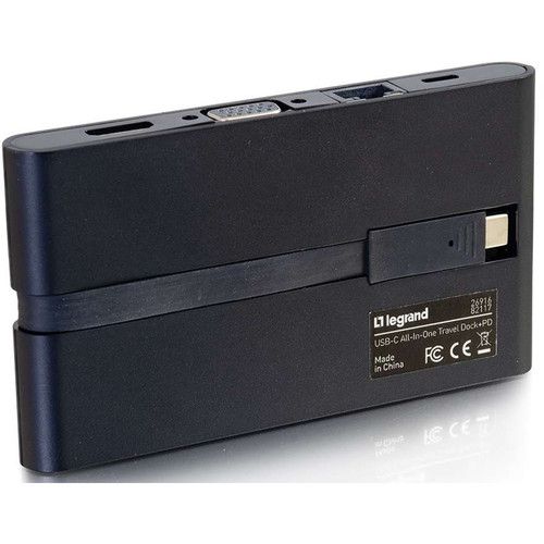  C2G USB Type-C Compact Travel Docking Station with Power Delivery