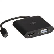C2G USB Type-C to HDMI and VGA MST Multiport Adapter (Black)