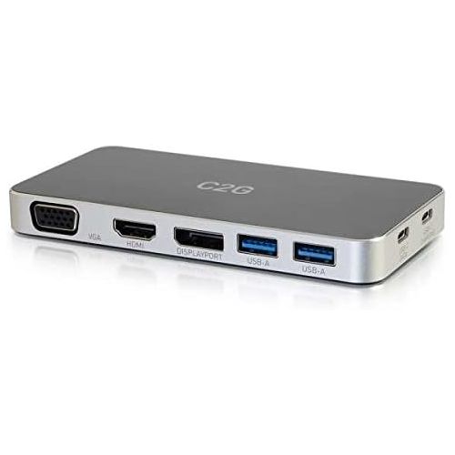  C2GCables to Go 28844 USB-C Docking Station with HDMI, DisplayPort, and VGA