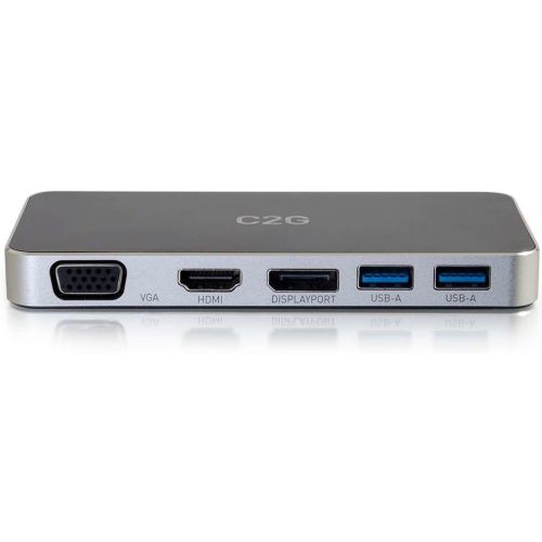  C2GCables to Go 28844 USB-C Docking Station with HDMI, DisplayPort, and VGA