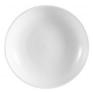 CAC China HMY-81 8-1/2-Inch Harmony Porcelain Pasta/Salad Bowl, 18-Ounce, White, Box of 12