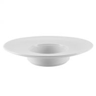CAC China RCN-312 Clinton 12 oz Porcelain Round Wide Rim Pasta Bowl, 11-3/4 Diameter by 2-1/4, Super White (Box of 12)