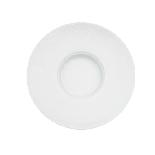  CAC China HMY-122 10-Inch Harmony Porcelain Wide Rim Pasta Bowl, 7-Ounce, White, Box of 12