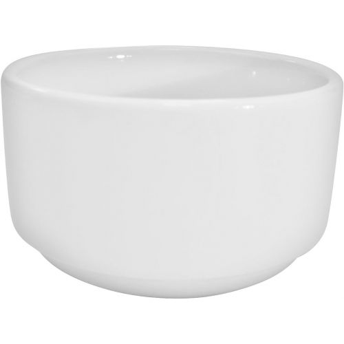  [아마존베스트]CAC China REC-48 Rolled Edge 4-Inch Stoneware Bouillon, 10-Ounce, American White, Box of 36