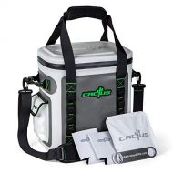 CACTUS Mojave 23 Party Kit Insulated Soft Cooler/Non Permeable/Long Lasting Cold Tech + Free Bonus Items: Soft Cold Pack, Neo Drink Holders, Stainless Opener w/Magnetic Front Pan
