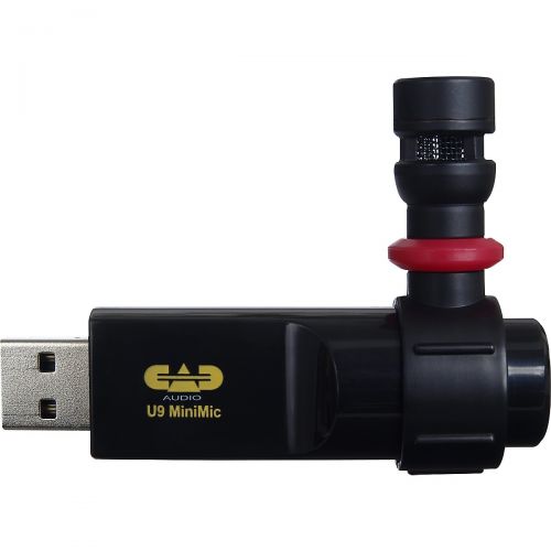  CAD},description:The CAD Audio U9 USB MicroMic features a small compact design, with a huge sound and a 3.5mm (18) headphone out jack for monitoring. The 180 degree swivel and omn