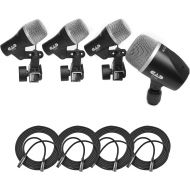 [아마존베스트]CAD Audio 4-Piece Drum Microphone Pack - (2) D29, D19 & D10 + XLR Mic Cable XLR-M to XLR-F (4)