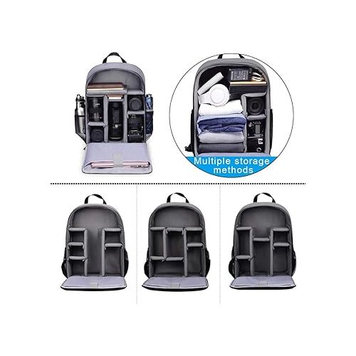  CADeN Camera Backpack Bag with Laptop Compartment 15.6