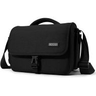 CADeN Camera Bag Case Shoulder Crossbody Bag Compatible for Nikon, Canon, Sony, DSLR SLR Mirrorless Cameras and Lenses (1.0 Black, Large)