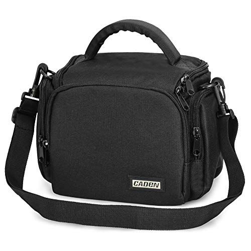  CADEN Compact Camera Shoulder Bag Case for DSLR/SLR Nikon Canon Sony Mirrorless Cameras and Lenses