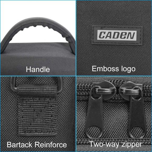  CADEN Compact Camera Shoulder Bag Case for DSLR/SLR Nikon Canon Sony Mirrorless Cameras and Lenses