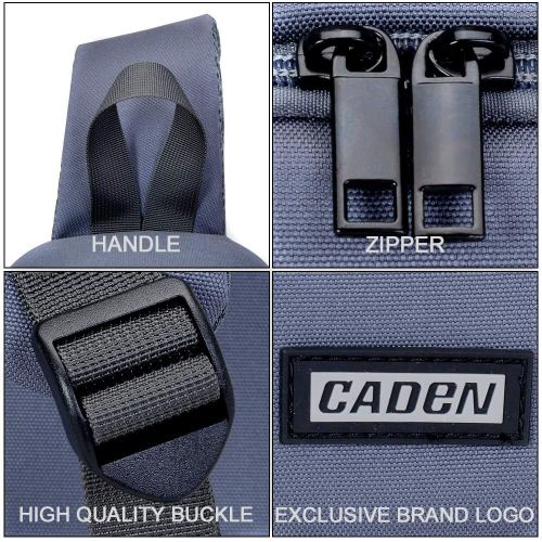  CADeN Camera Bag Sling Backpack for DSLR/SLR Mirrorless Camera Waterproof, Camera Case Compatible for Sony Canon Nikon Camera and Lens Tripod Accessories Grey