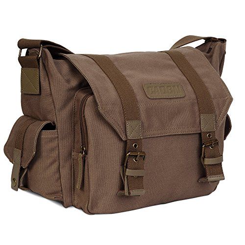  Visit the CADeN Store CADeN Lightweight Vintage Waterproof Canvas DSLR SLR Shockproof Camera Shoulder Messenger Bag Compatible for Canon Sony Nikon