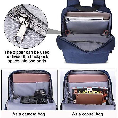  CADeN DSLR SLR Camera Bag Backpack with 14 Laptop Compartment Water-Repellent for Women Men Photographers, Camera Case Backpack Compatible with Nikon Sony Canon Mirrorless Cameras