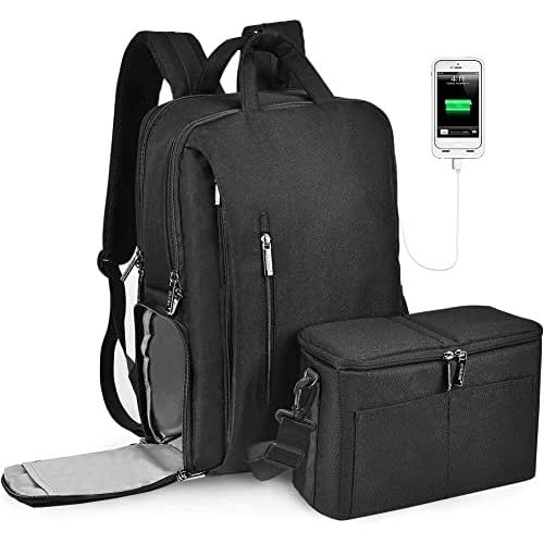  CADeN DSLR Camera Backpack Bag Waterproof Anti Theft with 15.6 inch Laptop Compartment, USB Charging Port, Tripod Holder, Rain Cover, Inner Case, Compatible for Sony Canon Nikon Ol