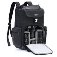 CADeN Camera Backpack Canvas Camera Bag for DSLR/SLR Mirrorless Camera with 14 inch Laptop Compartment, Camera Case Compatible for Sony Canon Nikon Cameras and Lens Tripod Waterpro