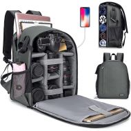 CADeN Camera Backpack Bag for DSLR/SLR Mirrorless Camera Waterproof with 14 inch Laptop Compartment, USB Charging Port, Tripod Holder, Rain Cover, Camera Case Compatible for Sony C