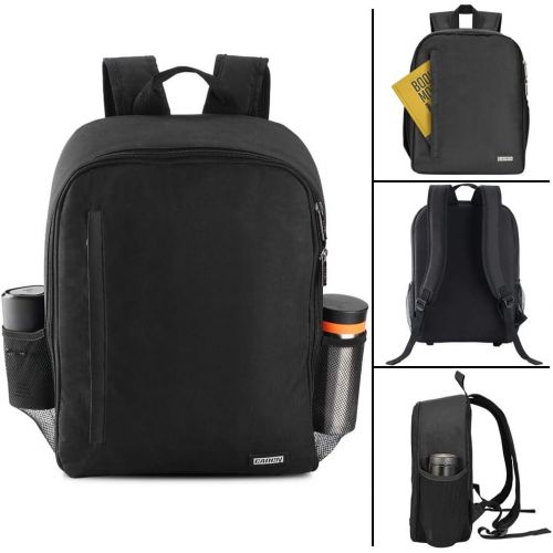  CADeN Camera Backpack Bag with Laptop Compartment 15.6 for DSLR/SLR Mirrorless Camera Waterproof, Camera Case Compatible for Sony Canon Nikon Camera and Lens Tripod Accessories Bla