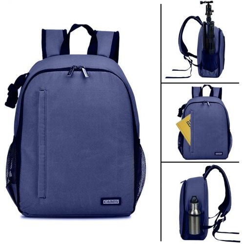  CADeN Camera Backpack Bag Professional for DSLR/SLR Mirrorless Camera Waterproof, Camera Case Compatible for Sony Canon Nikon Camera and Lens Tripod Accessories Blue