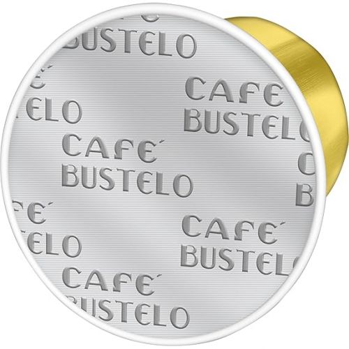  Cafe Bustelo Aluminum Espresso Capsules, Dark Roast Coffee, Nespresso OriginalLine Compatible, Intensity 11, 40 Count