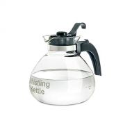 [아마존베스트]CAFEE BREW COLLECTION Borosilicate Glass Stove Top Whistling Tea Kettle - Best BPA Free Whistling Tea Kettle - Best Glass Tea Kettle - 12 Cup Stovetop Glass Whistling Tea Kettle by