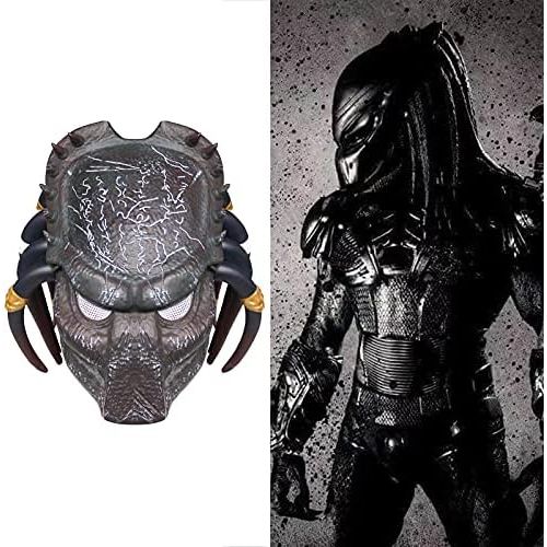  할로윈 용품CAFELE Predator Wolf Mask Horror Scary Full Head Mask Movie Game Mask Resin Halloween Party Costume Cosplay Prop