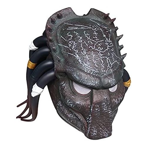  할로윈 용품CAFELE Predator Wolf Mask Horror Scary Full Head Mask Movie Game Mask Resin Halloween Party Costume Cosplay Prop