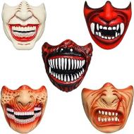 할로윈 용품CAFELE Venom Mask Carnage Cosplay Cletus Kasady Killer Deluxe Creepy Red Venom Latex Horror Halloween Costume Party Prop