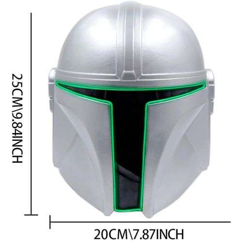  할로윈 용품CAFELE Mandalorian Helmet for Adult Glowing Belt Zorri Bliss Mask Collectible Halloween Cosplay Prop