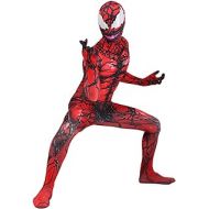 CAFELE Halloween Venom Carnage Cletus Kasady Chest Dead Superhero Bodysuit Halloween Cosplay Party for Teens Adults