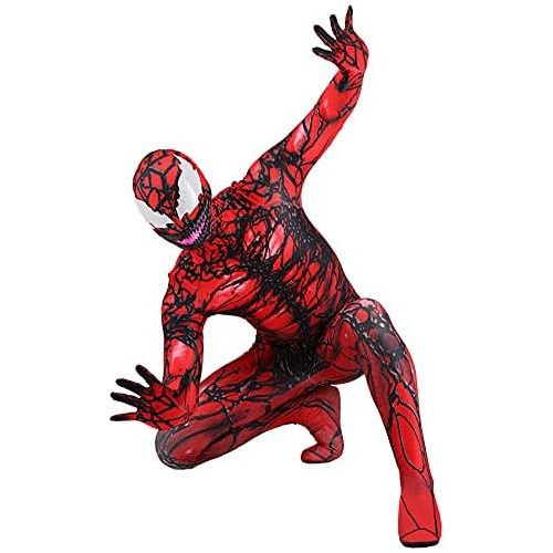  할로윈 용품CAFELE Halloween Venom Carnage Cletus Kasady Chest Dead Superhero Bodysuit Halloween Cosplay Party for Teens Adults