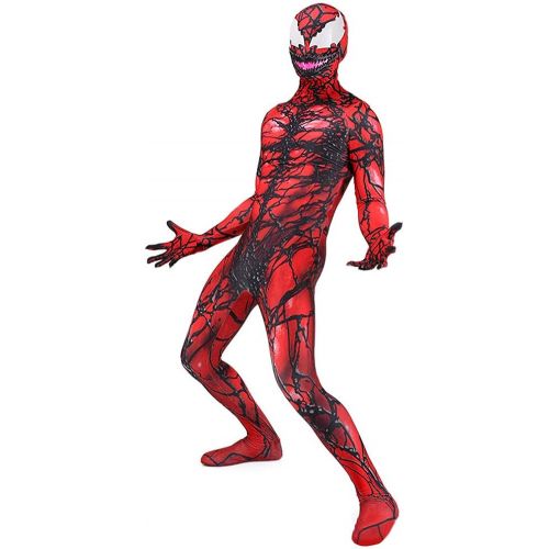  할로윈 용품CAFELE Halloween Venom Carnage Cletus Kasady Chest Dead Superhero Bodysuit Halloween Cosplay Party for Teens Adults