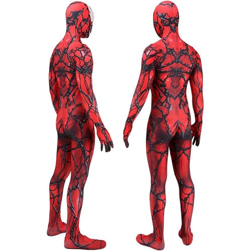  할로윈 용품CAFELE Halloween Venom Carnage Cletus Kasady Chest Dead Superhero Bodysuit Halloween Cosplay Party for Teens Adults