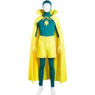 할로윈 용품CAFELE Adult Vision Cosplay Costume Superhero Wanda Series Outfits for Halloween Party Accessories