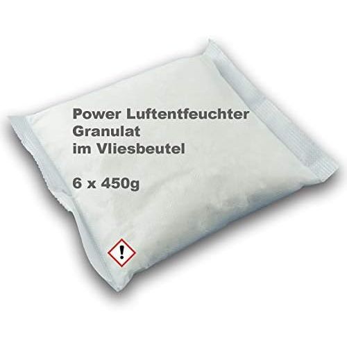  6x CAGO Luftentfeuchter Raumentfeuchter Granulat im Vliesbeutel 450g