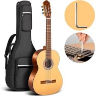 CAHAYA Classical Guitar Beginner Kit 39 Inch for Kids Teenager Adults with 0.4″ Thick Padded Gig Bag Full Size Model: CY0269