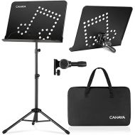 CAHAYA Portable Sheet Music Stand: 3 in 1 Dual-use Sheet Music Stand & Desktop Book Stand Adjustable 31.4-55.9 in with Book Stand Support, Carrying Bag