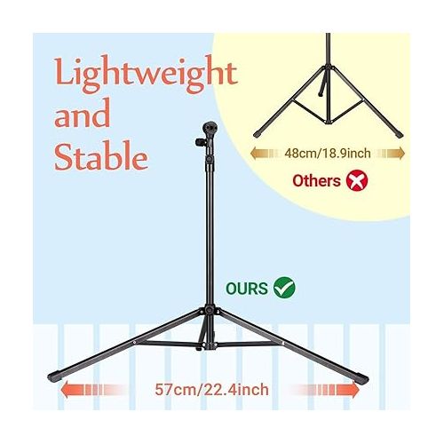  CAHAYA 2 in 1 Dual Use Extra Stable Reinforced Folding Sheet Music Stand & Desktop Book Stand Lightweight Portable Adjustable with Carrying Bag, Metal Music Stand with Music Sheet Clip Holder CY0204