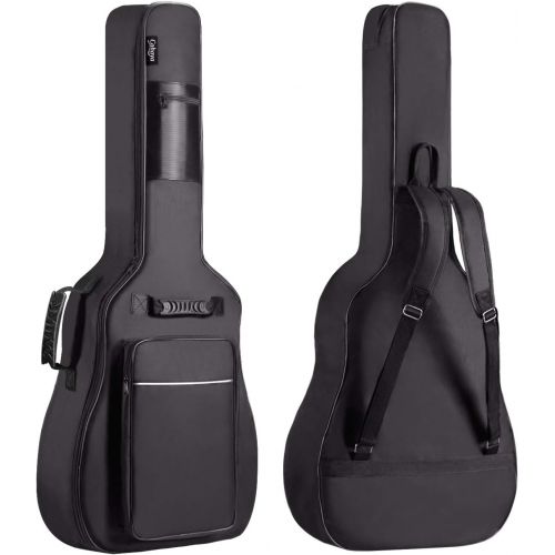  [아마존베스트]CAHAYA Guitar Bag [Premium Version] for 41 42 Inch Acoustic Guitar Gig Bag 0.5in Extra Thick Sponge Overly Padded Waterproof Guitar Case Soft Guitar Backpack Case with Pockets Orga