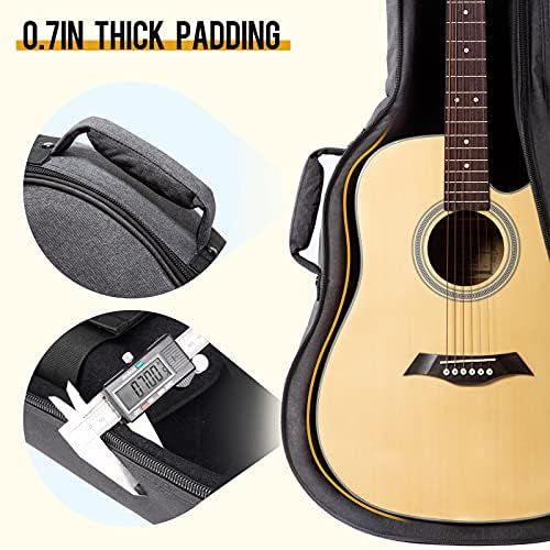  [아마존베스트]CAHAYA Guitar Bag Acoustic Reinforced 0.8 Inch Thick Sponge Overly Soft Padded Guitar Case with 5 Pockets,Neck Cradle,Back Hanger Loop for 40 41 42 Inches Acoustic Classical Guitar