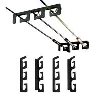 CAIKEI Ceiling Rod Rack Fishing Rod Rack Storage for Ceiling or Wall-Ultra Sturdy Strong Weatherproof Indoor and Outdoor Use, Holds 6 Rods